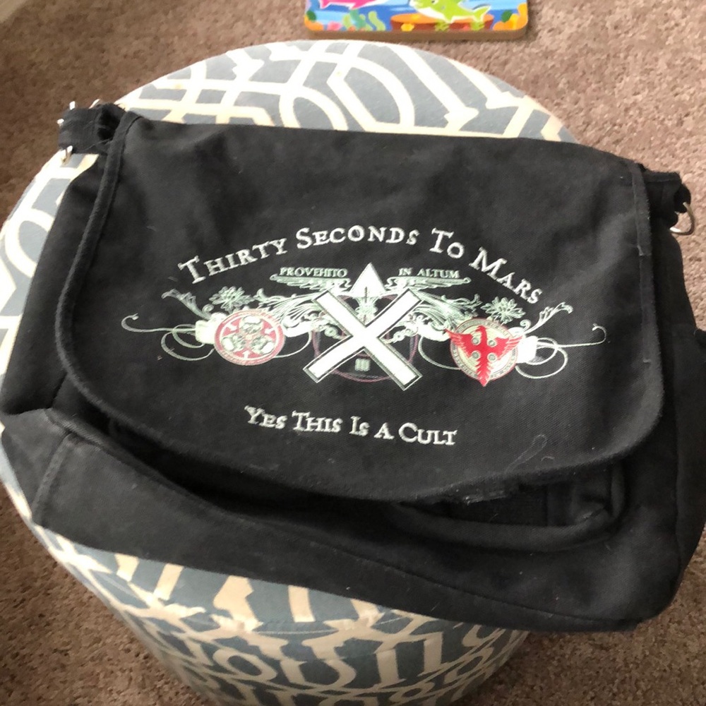 Vintage Thirty Seconds to Mars Messenger Bag